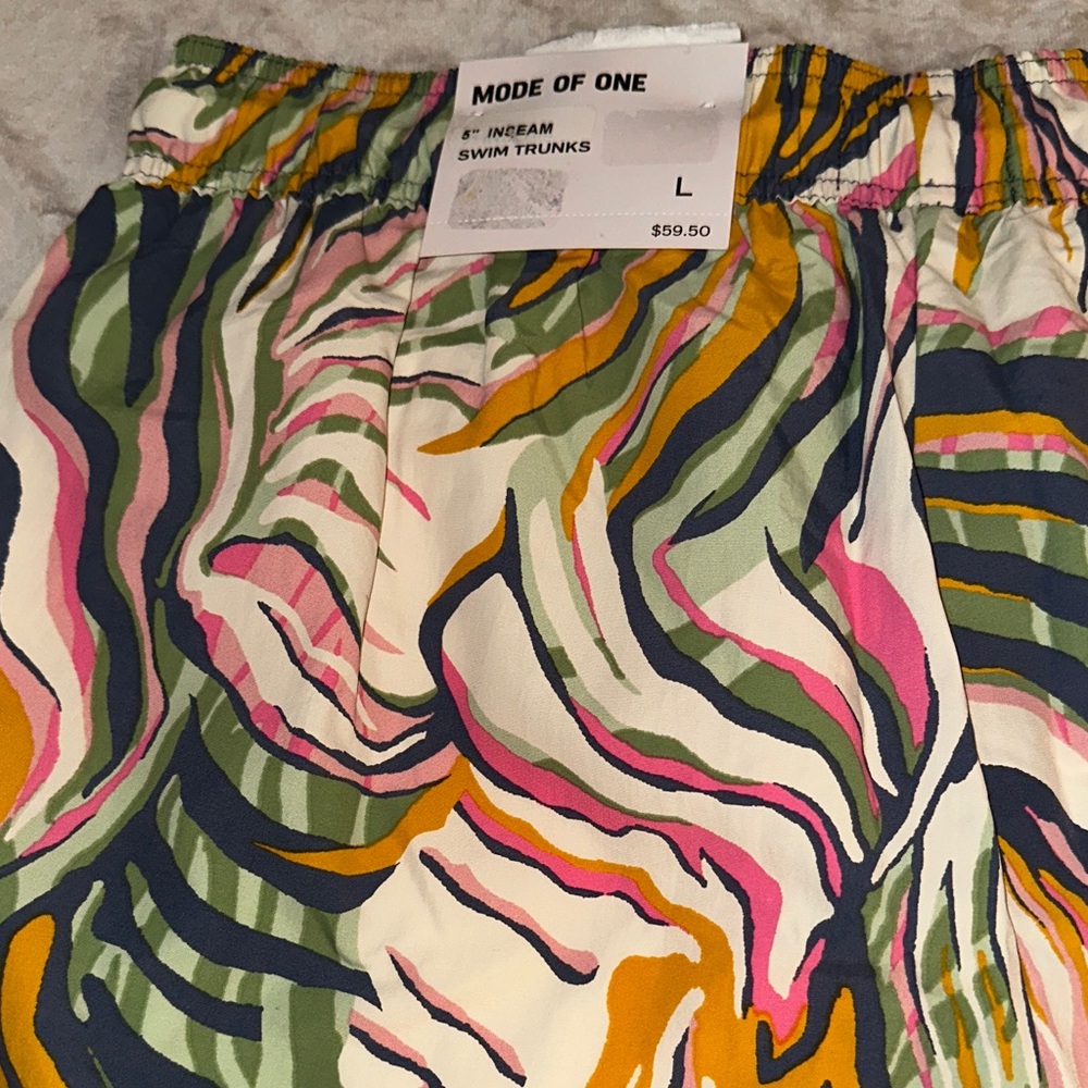 Colorful Men's Swim Trunks - Picture 2 of 7
